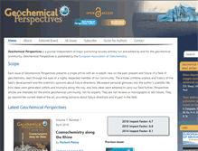 Tablet Screenshot of geochemicalperspectives.org
